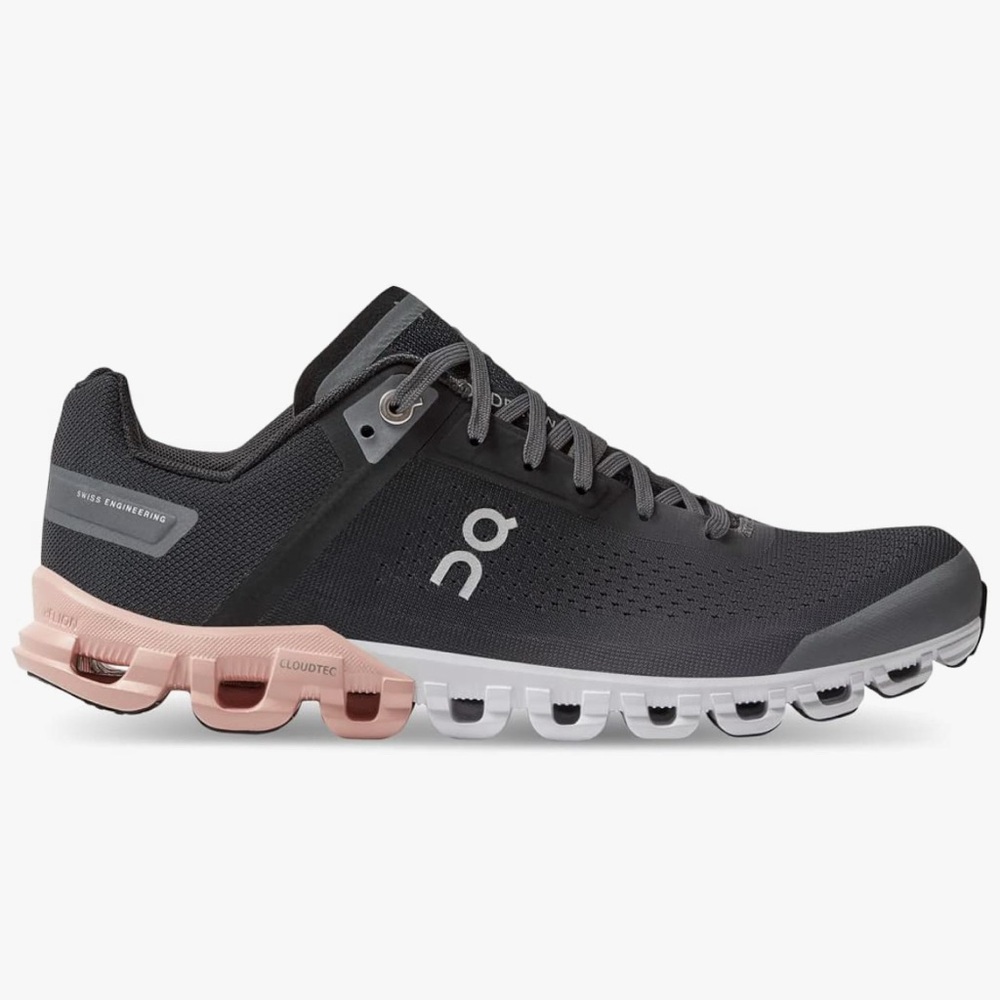 Oncloud pink and black sneakers